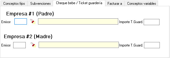 Imagen de la pantalla de control de cheque bebe de Ers Guardería Pantalla de control de cheque bebe de Ers Guardería