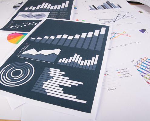 Imagen de un folio A4 con gráficos